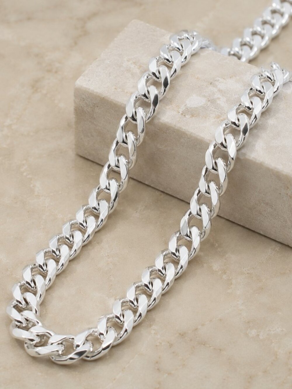 925 Sterling Silver Chunky Chain Link Necklace 10 MM Statement Necklace Unisex